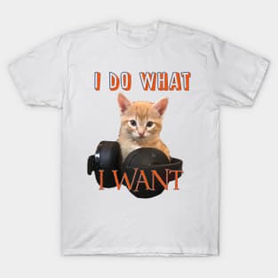 Gamer Cat - I do what I want T-Shirt